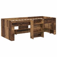 Kinder Hoogslaper Oud hout 80 x 200 cm Bewerkt hout 4