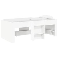 Kinder Hoogslaper Wit 98.5 x 200 cm Bewerkt hout 2