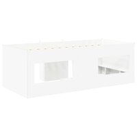 Kinder Hoogslaper Wit 98.5 x 200 cm Bewerkt hout 6