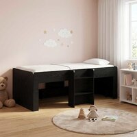 Kinder Hoogslaper Zwart eiken 98.5 x 200 cm Bewerkt hout 3