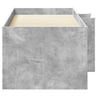 Kinder Hoogslaper Betongrijs 98.5 x 200 cm Bewerkt hout 5