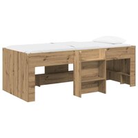 Kinder Hoogslaper Artisanaal eiken 98.5 x 200 cm Bewerkt hout 2