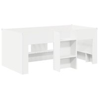 Kinder Hoogslaper Wit 80 x 160 cm Bewerkt hout 4