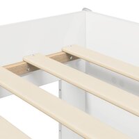 Kinder Hoogslaper Wit 80 x 160 cm Bewerkt hout 7
