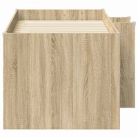 Kinder Hoogslaper Sonoma Eiken 80 x 160 cm Bewerkt hout 5