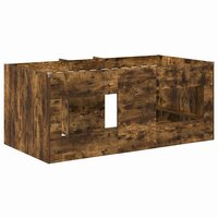 Kinder Hoogslaper Gerookt eiken 80 x 160 cm Bewerkt hout 6