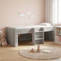 Kinder Hoogslaper Grijs Sonoma 90 x 190 cm Bewerkt hout 3