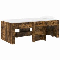 Kinder Hoogslaper Gerookt eiken 75 x 190 cm Bewerkt hout 2