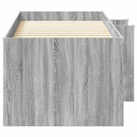 Kinder Hoogslaper Grijs Sonoma 75 x 190 cm Bewerkt hout 5