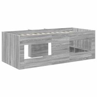 Kinder Hoogslaper Grijs Sonoma 75 x 190 cm Bewerkt hout 6