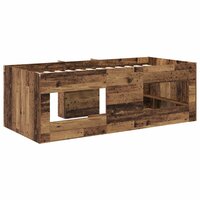 Kinder Hoogslaper Oud hout 75 x 190 cm Bewerkt hout 6