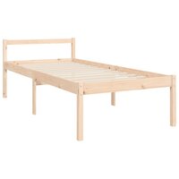 Seniorenbed met hoofdbord massief hout 9