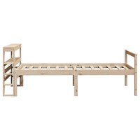 Seniorenbed met hoofdbord massief grenenhout 90x190 cm 5