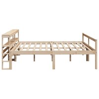 Seniorenbed met hoofdbord massief grenenhout 200x200 cm 5