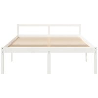 Seniorenbed massief grenenhout wit 160x200 cm 4