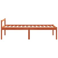 Seniorenbed massief grenenhout wasbruin 90x190 cm 5