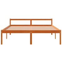 Seniorenbed massief grenenhout wasbruin 160x200 cm 4