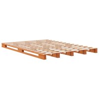Palletbed massief grenenhout wasbruin 140x200 cm 3