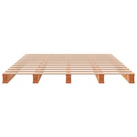 Palletbed massief grenenhout wasbruin 140x200 cm 4