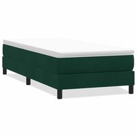 Boxspring zonder matras fluweel donkergroen 80x210 cm 2