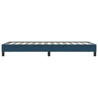 Boxspring zonder matras fluweel donkerblauw 90x210 cm 6