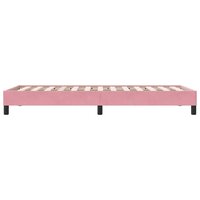 Boxspring zonder matras fluweel roze 90x210 cm 6