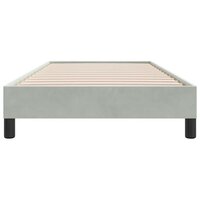 Boxspring zonder matras fluweel lichtgrijs 100x210 cm 5