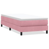 Boxspring zonder matras fluweel roze 100x210 cm 2