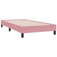 Boxspring zonder matras fluweel roze 100x210 cm 7