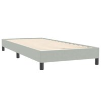 Boxspring zonder matras fluweel lichtgrijs 80x220 cm 4