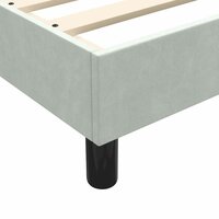 Boxspring zonder matras fluweel lichtgrijs 80x220 cm 8