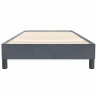 Boxspring zonder matras fluweel donkergrijs 80x220 cm 5