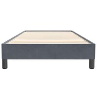 Boxspring zonder matras fluweel donkergrijs 100x220 cm 5
