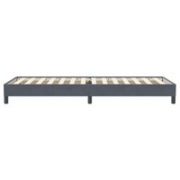 Boxspring zonder matras fluweel donkergrijs 100x220 cm 6