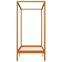 Hemelbedframe massief grenenhout honingbruin 100x200 cm 3