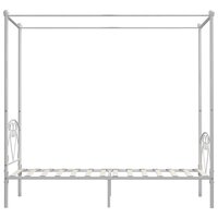 Hemelbedframe metaal wit 90x200 cm  4