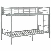 Stapelbed metaal grijs 90x200 cm 2