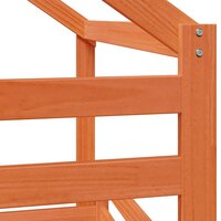 Stapelbed met dak massief grenenhout wasbruin 90x190 cm 9