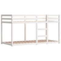 Stapelbed met gordijnen 80x200 cm grenenhout roze 8