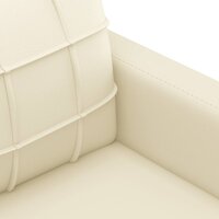 2-delige Loungeset met kussens kunstleer cr&amp;egrave;me 5