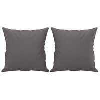 2-delige Loungeset met kussens kunstleer grijs 5