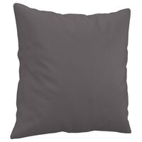 2-delige Loungeset met kussens kunstleer grijs 6