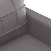 2-delige Loungeset met kussens kunstleer grijs 7