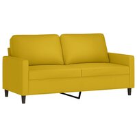 2-delige Loungeset met kussens fluweel geel 4