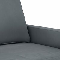 2-delige Loungeset met kussens fluweel donkergrijs 5