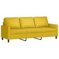 2-delige Loungeset met kussens fluweel geel 4