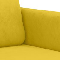 2-delige Loungeset fluweel geel 5