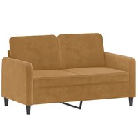 2-delige Loungeset fluweel bruin 3