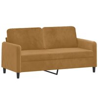 2-delige Loungeset fluweel bruin 4
