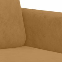 2-delige Loungeset fluweel bruin 5